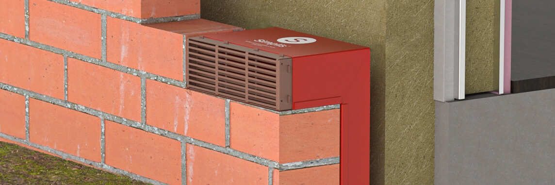 A1-rated non-combustible cavity solution installed in an external wall